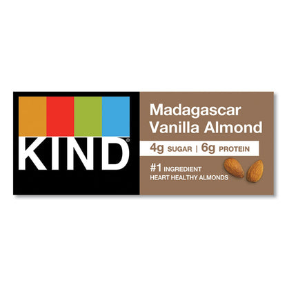 Nuts and Spices Bar, Madagascar Vanilla Almond, 1.4 oz Bar, 12/Box