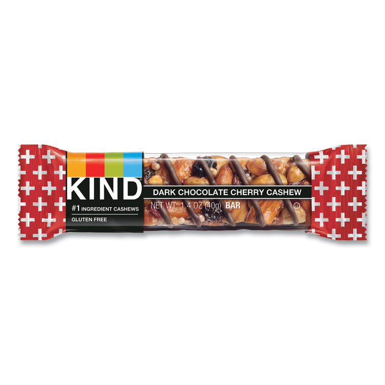 Plus Nutrition Boost Bar, Dk ChocolateCherryCashew/Antioxidants, 1.4 oz Bar, 12/Box