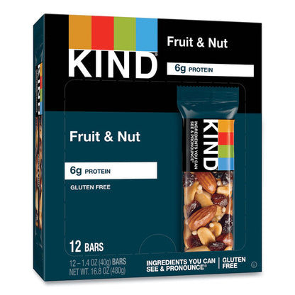 Fruit and Nut Bars, Fruit and Nut Delight, 1.4 oz Bar, 12/Box