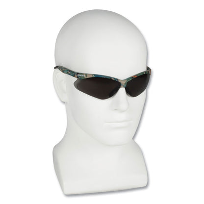 Nemesis Safety Glasses, Camo Half Frame, Smoke Dual Lens, 12/Box