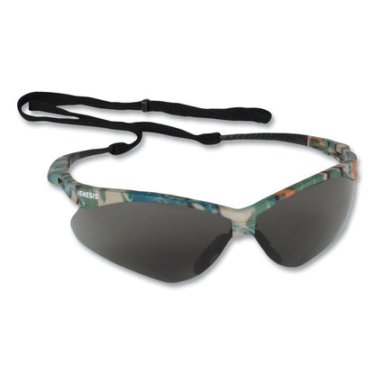 Nemesis Safety Glasses, Camo Half Frame, Smoke Dual Lens, 12/Box