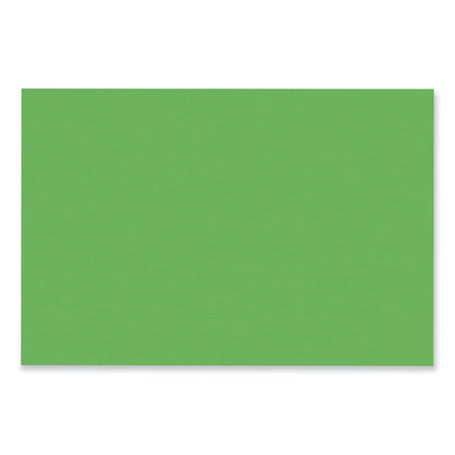 SunWorks Construction Paper, 50 lb Text Weight, 12 x 18, Bright Green, 50/Pack