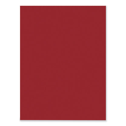 SunWorks Construction Paper, 50 lb Text Weight, 9 x 12, Holiday Red, 50/Pack