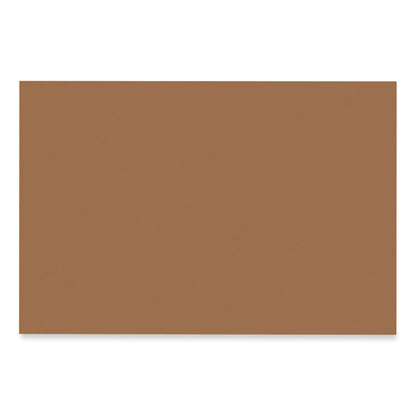 SunWorks Construction Paper, 50 lb Text Weight, 12 x 18, Light Brown, 50/Pack