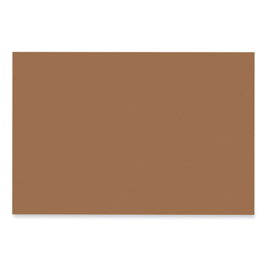 SunWorks Construction Paper, 50 lb Text Weight, 12 x 18, Light Brown, 50/Pack