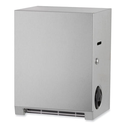 Surface-Mounted Roll Paper Towel Dispenser, 11.69 x 8.94 x 15, Satin Stainless Steel