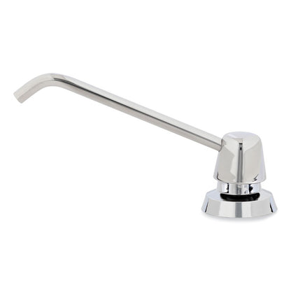 Counter-Mounted Soap Dispenser, 34 oz,  3 x 4 x 6, Stainless Steel