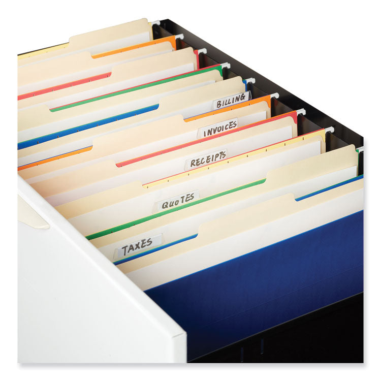 Reinforced Top Tab Fastener Folders, 1/3-Cut Tab: Assorted, Expands 0.75", 1 Fastener, Legal Size, Manila, 50/Box