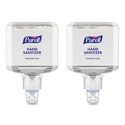 Advanced Hand Sanitizer Gentle and Free Foam, 1,200 mL Refill, Fragrance-Free, For ES4 Dispensers, 2/Carton