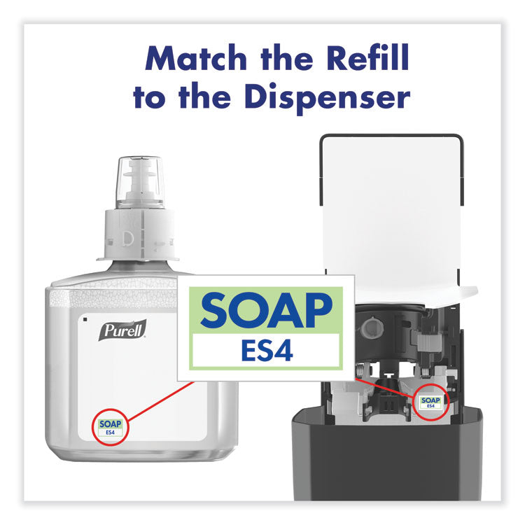 HEALTHY SOAP Gentle and Free Foam Refill, For ES4 Dispensers, Fragrance-Free, 1,200 mL, 2/Carton