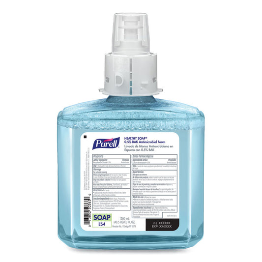 HEALTHY SOAP 0.5% BAK Antimicrobial Foam Refill, For ES4 Dispensers, Light Citrus Floral Scent, 1,200 mL, 2/Carton