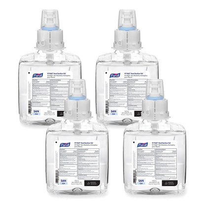 VF PLUS Hand Sanitizer Gel, 1,200 mL Refill Bottle, Fragrance-Free, For CS4 Dispensers, 4/Carton
