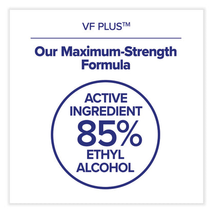 VF PLUS Hand Sanitizer Gel, 1,200 mL Refill Bottle, Fragrance-Free, For CS4 Dispensers, 4/Carton