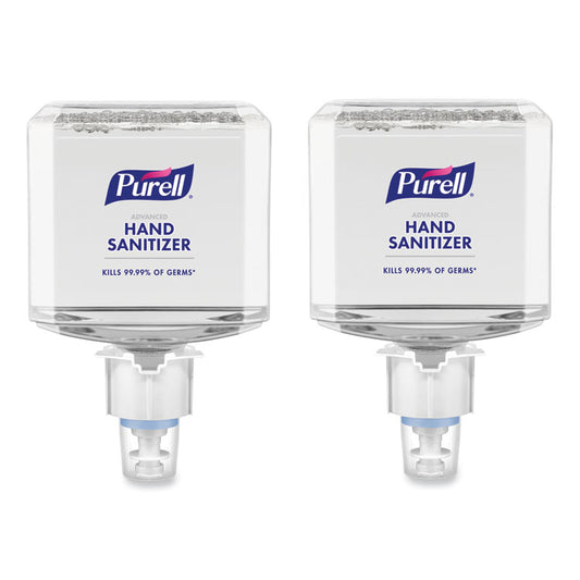 Advanced Hand Sanitizer Foam, For ES6 Dispensers, 1,200 mL Refill, Clean Scent, 2/Carton