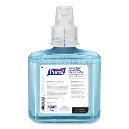 CLEAN RELEASE Technology HEALTHY SOAP Naturally Clean Foam Refill, For ES6 Dispensers, Fragrance-Free, 1,200 mL, 2/Carton