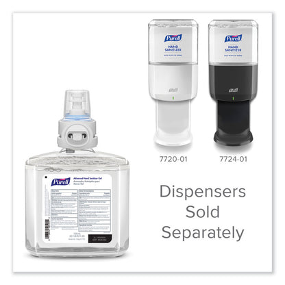 Advanced Hand Sanitizer Gel Refill, 1,200 mL, Clean Scent, For ES8 Dispensers, 2/Carton