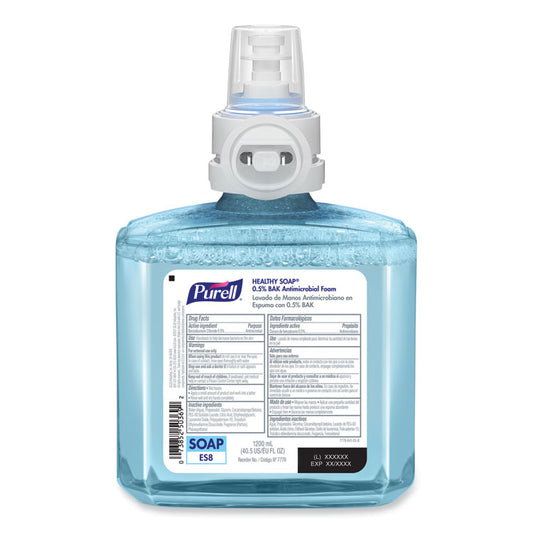 HEALTHY SOAP 0.5% BAK Antimicrobial Foam Refill, For ES8 Dispensers, Light Citrus Floral Scent, 1,200 mL, 2/Carton