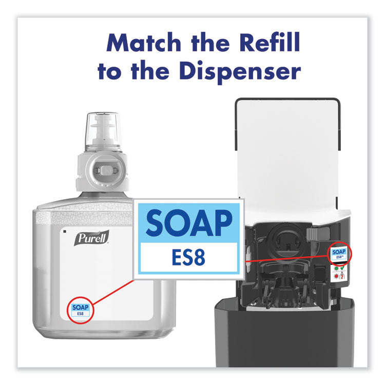 HEALTHY SOAP 0.5% BAK Antimicrobial Foam Refill, For ES8 Dispensers, Light Citrus Floral Scent, 1,200 mL, 2/Carton