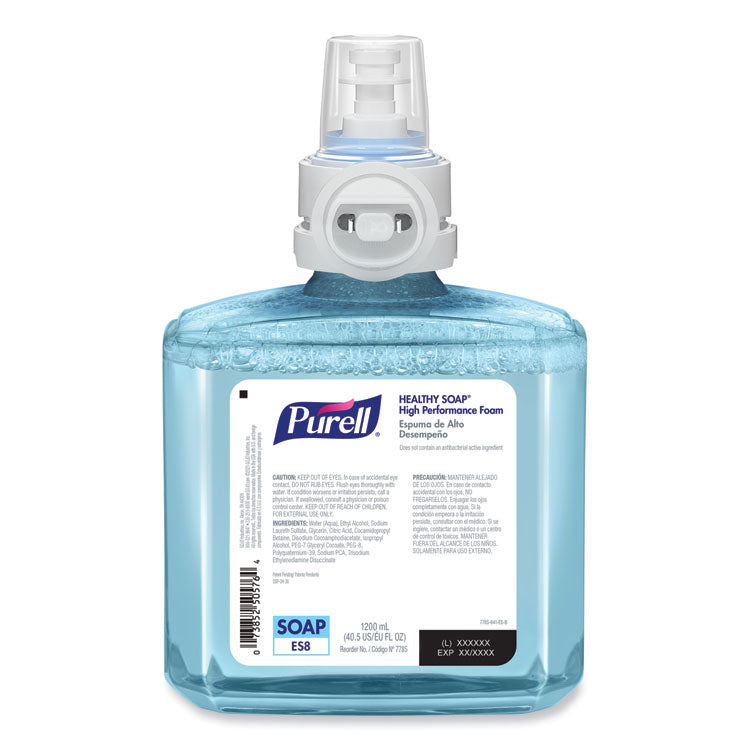 CLEAN RELEASE Technology (CRT) HEALTHY SOAP High Performance Foam Refill, For ES8 Dispensers, Fragrance-Free, 1,200 mL, 2/CT