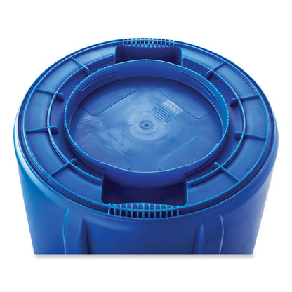 Brute Recycling Container, 32 gal, Polyethylene,  Blue