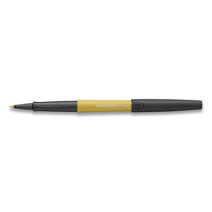 Flair Metallic Porous Point Pen, Stick, Medium 0.7 mm, Assorted Ink and Barrel Colors, 16/Pack