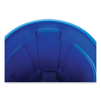 Brute Recycling Container, 32 gal, Polyethylene,  Blue