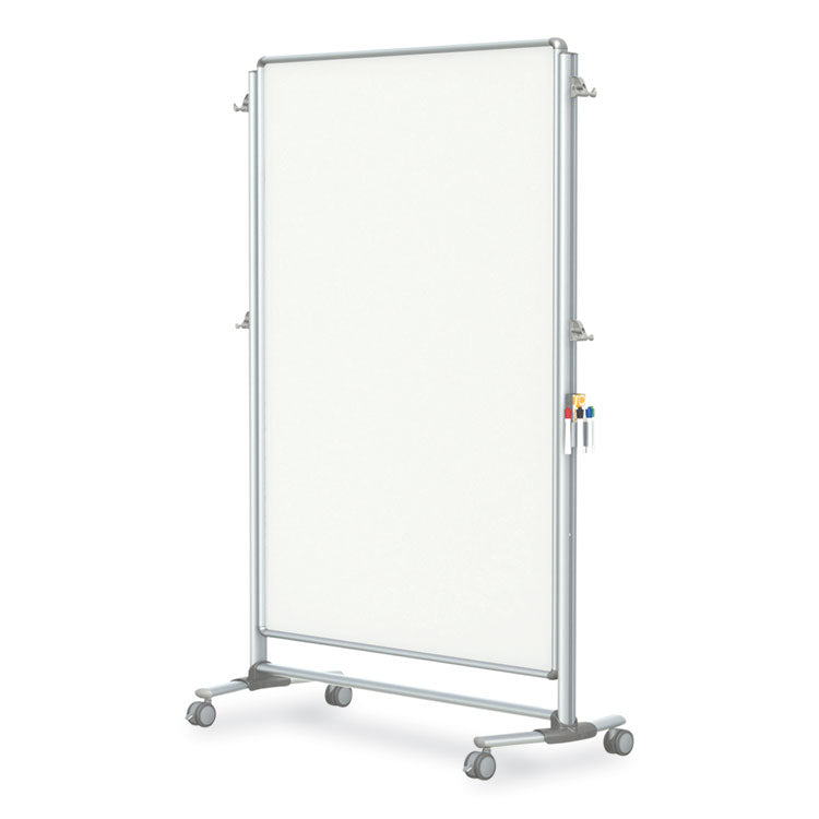 Nexus Partition Whiteboard, 48" x 60", White Surface, Satin Aluminum Frame
