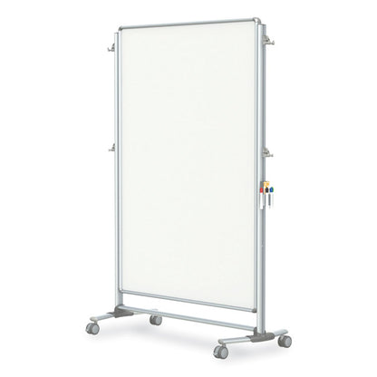 Nexus Partition Whiteboard, 48" x 60", White Surface, Satin Aluminum Frame
