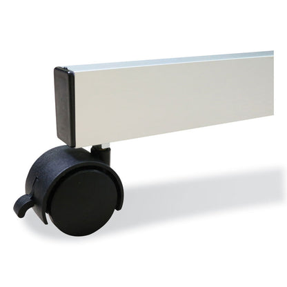 Nexus Partition Whiteboard, 48" x 60", White Surface, Satin Aluminum Frame