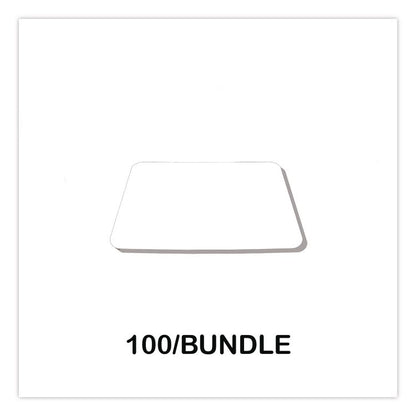 Bakery Bright White Cake Pad, Single Wall Pad, 1/4 Sheet, 10 x 14, Bright White, Paper, 100/Bundle