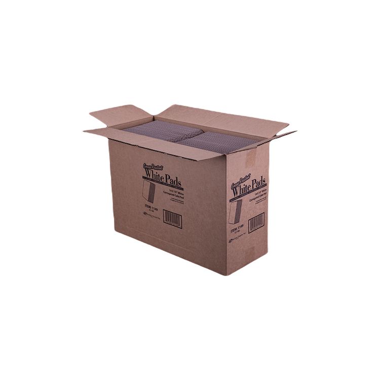 Bakery Bright White Cake Pad, Single Wall Pad, 1/4 Sheet, 10 x 14, Bright White, Paper, 100/Bundle