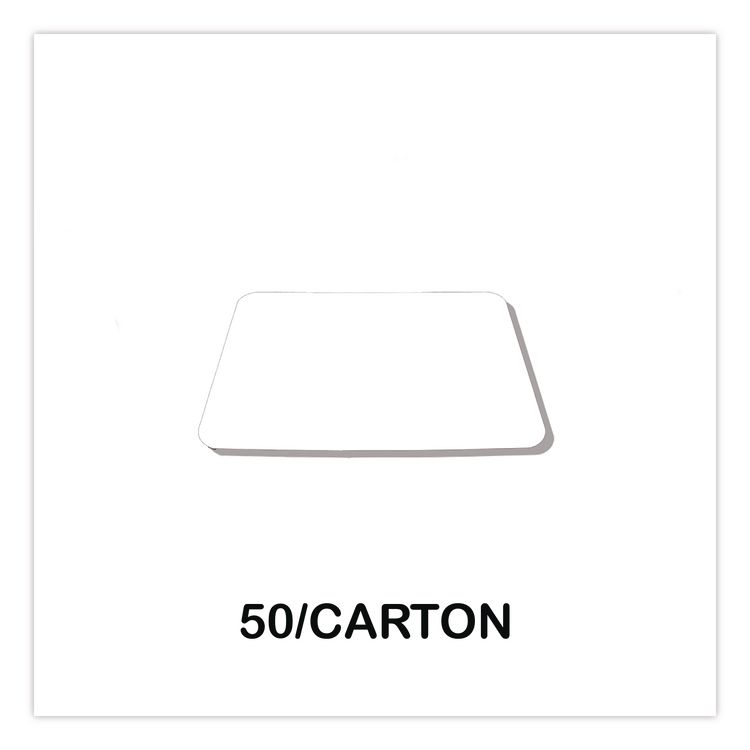 Bakery Bright White Cake Pad, Single Wall Pad, 19 x 14, Bright White, Paper, 50/Carton