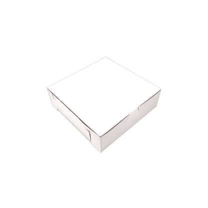 White One-Piece Non-Window Bakery Boxes, Standard, 8 x 2.5 x 8, White, Paper, 250/Bundle