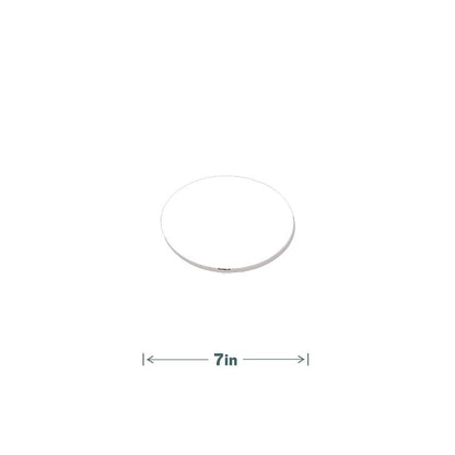 Bright White Cake Circles, 7" Diameter, White, Paper, 100/Carton