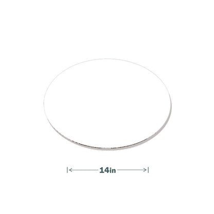 Bright White Cake Circles, 14" Diameter, White, Paper, 100/Carton