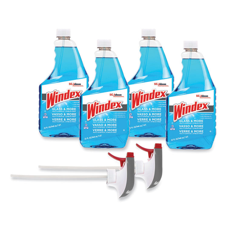 Original Glass Cleaner, 32 oz Spray Bottle, 4/Carton