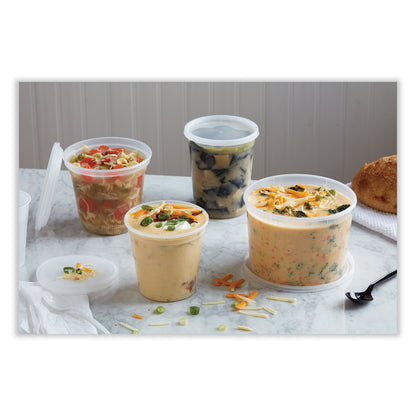 Newspring DELItainer Microwavable Container, 32 oz, 5.6 x 5.6 x 4.9, Clear, Plastic, 200/Carton