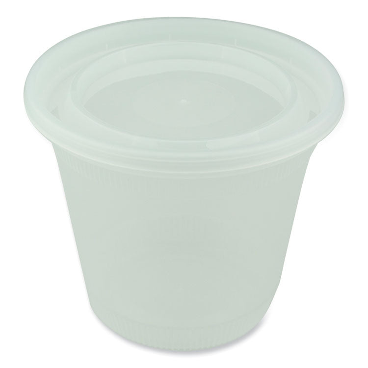 Newspring DELItainer Microwavable Container, 32 oz, 5.6 x 5.6 x 4.9, Clear, Plastic, 200/Carton