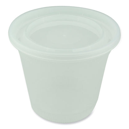 Newspring DELItainer Microwavable Container, 32 oz, 5.6 x 5.6 x 4.9, Clear, Plastic, 200/Carton
