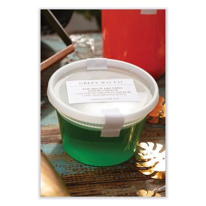 Newspring DELItainer Microwavable Container, 12 oz, 4.6 x 4.6 x 2.5, Clear, Plastic, 480/Carton