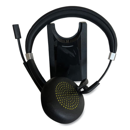 IVR70002 Monaural Over The Head Bluetooth Headset, Black/Silver