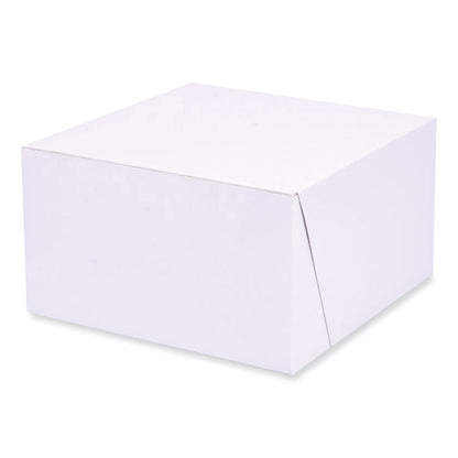 Bakery Boxes, Standard, 7 x 7 x 4, White, Paper, 250/Carton
