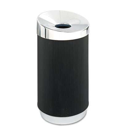 At-Your-Disposal Vertex Receptacle, 38 gal, Polyethylene, Black