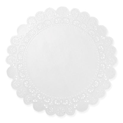 Lace Doilies, Round, 12", White, 5,000/Carton