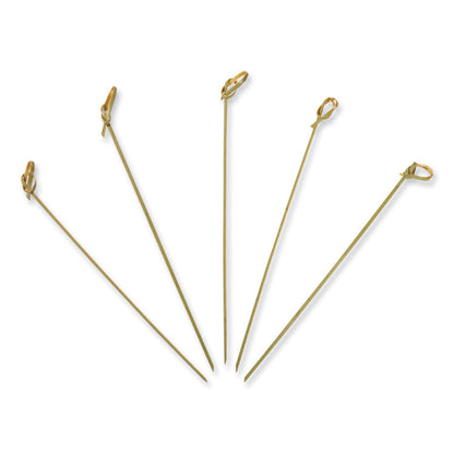 Knotted Bamboo Pick, Paper, 7", Natural, 100/Box, 10 Boxes/Carton