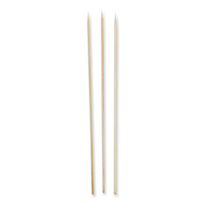 Bamboo Skewers, Paper, 12", Natural, 9,600/Carton