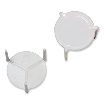 Pizza Savers, Plastic, White, 100/Box, 10 Boxes/Carton