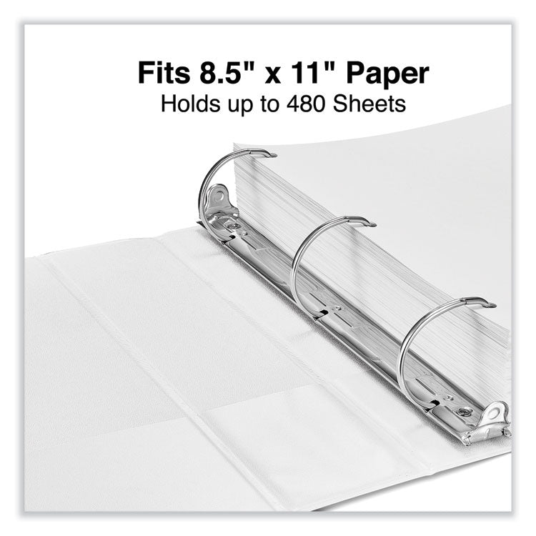 Slant D-Ring View Binder, 3 Rings, 2" Capacity, 11 x 8.5, White