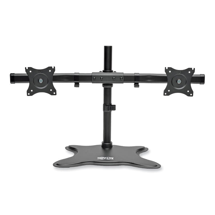 Dual Desktop Monitor Stand, For 13" to 27" Monitors, 31.69" x 10" x 18.11", Black, Supports 26 lb