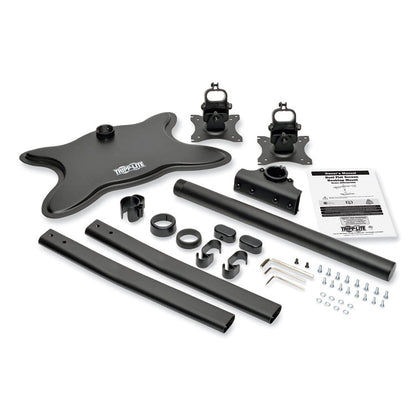 Dual Desktop Monitor Stand, For 13" to 27" Monitors, 31.69" x 10" x 18.11", Black, Supports 26 lb